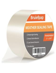 Cinta de Sellado de Ventanas Bruiefpap 5 cm x 10.06 m Transparente