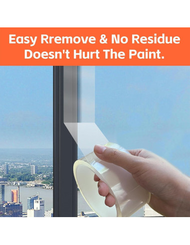 Cinta de Sellado de Ventanas Bruiefpap 5 cm x 10.06 m Transparente