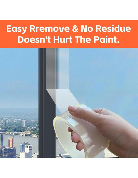 Cinta de Sellado de Ventanas Bruiefpap 5 cm x 10.06 m Transparente