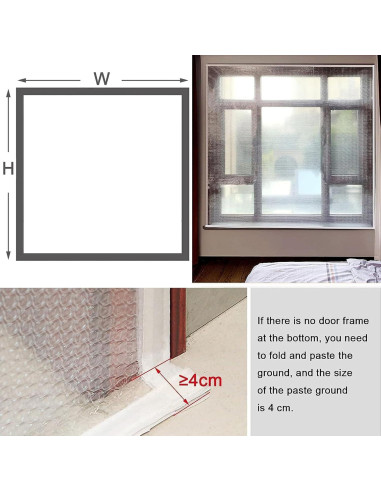 Kit de Aislamiento Térmico de Ventanas Jinyangkeji 80x120cm