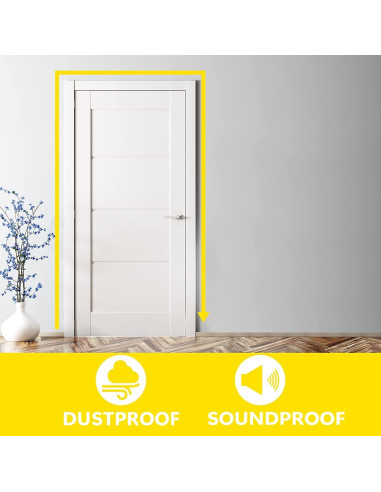 Burlete Adhesivo Blosy 3 Rollos 4.88m Espuma Aislante Blanco