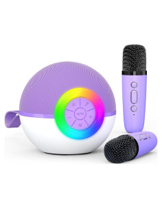 Máquina de Karaoke Heroange T97 Altavoz Bluetooth Púrpura