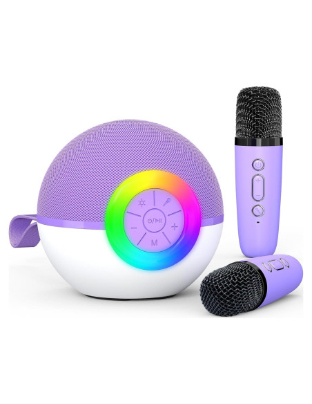 Máquina de Karaoke Heroange T97 Altavoz Bluetooth Púrpura