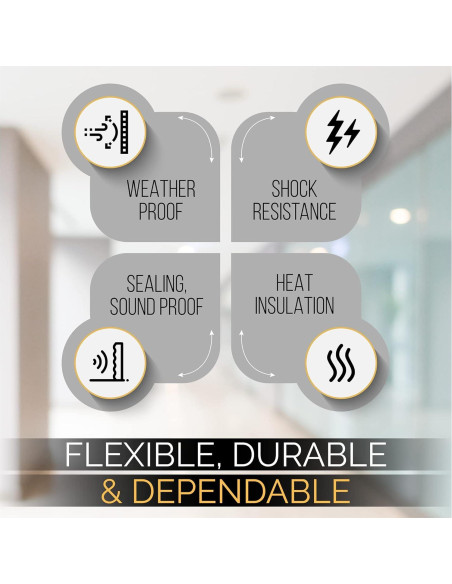Cinta de Sellado Autoadhesiva Dualplex 9.14m Espuma EVA Blanca