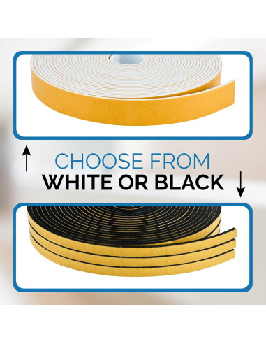 Cinta de Sellado Autoadhesiva Dualplex 9.14m Espuma EVA Blanca