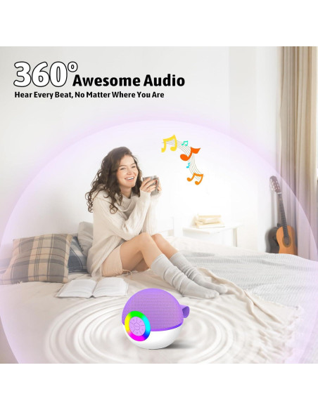 Máquina de Karaoke Heroange T97 Altavoz Bluetooth Púrpura