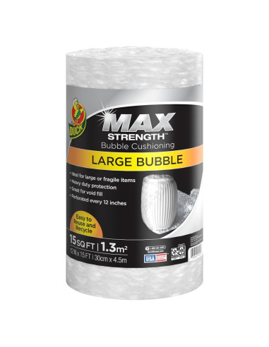Envoltura de burbujas Duck Max Strength 4.57 m para mudanzas