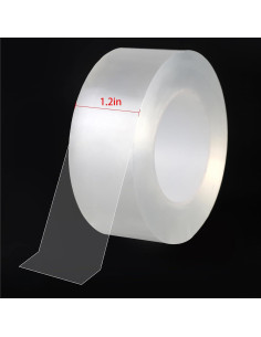 Cinta de Sellado de Clima Transparente ZZJMCH 3.05 cm x 4.88 m 2