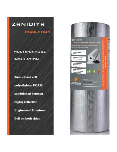 Rollo Aislante Foil Reflectante 3mm ZRNIDIYR 0.13kg 3.05m 2