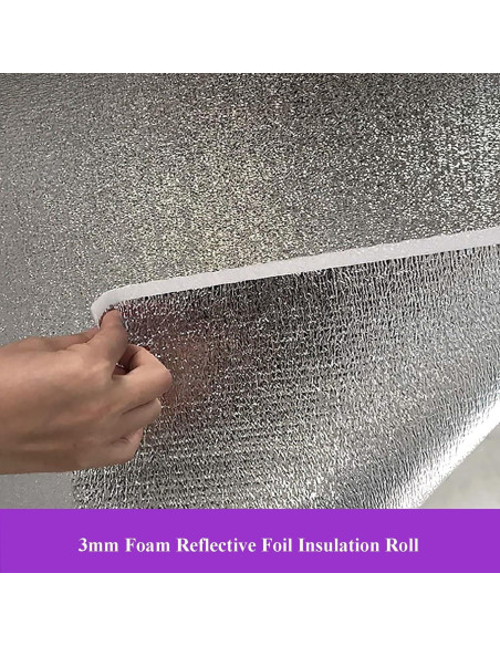 Rollo Aislante Foil Reflectante 3mm ZRNIDIYR 0.13kg 3.05m Rollo Aislante Foil Reflectante 3mm ZRNIDIYR 0.13kg 3.05m