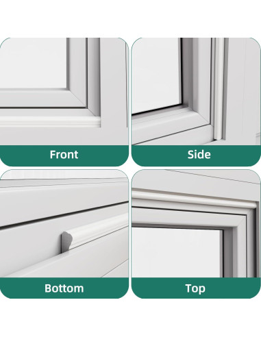 Burlete Aislante Vannesse 196" Blanco para Puertas y Ventanas