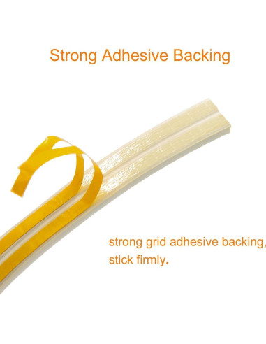 Sello de puerta PRUGNA 20 pies goma autoadhesiva blanca