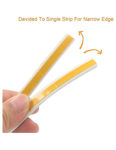 Sello de puerta PRUGNA 20 pies goma autoadhesiva blanca