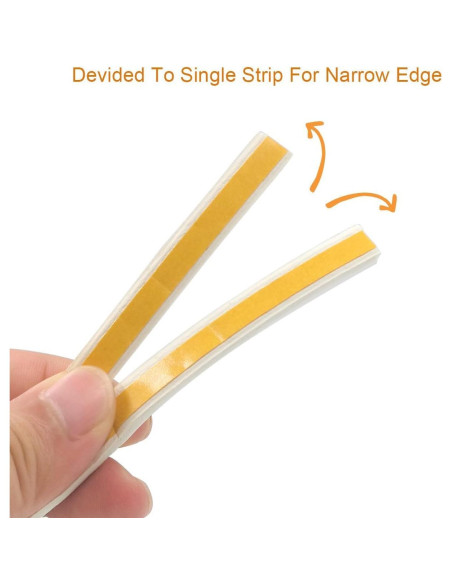 Sello de puerta PRUGNA 20 pies goma autoadhesiva blanca