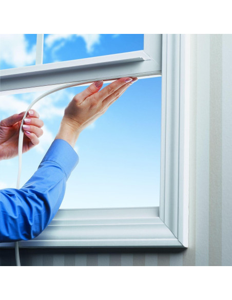 Sello de puerta PRUGNA 20 pies goma autoadhesiva blanca