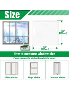 Kit de Aislamiento de Ventanas Forestchill 160x160cm Reutilizable 2