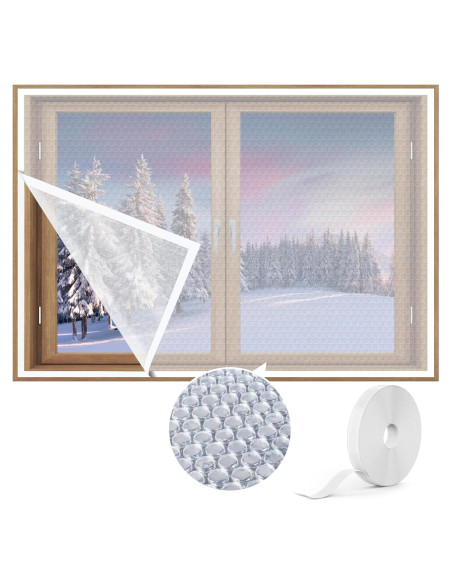 Cortina Aislante Térmica Augblinds 46x62 Pulgadas para Ventanas