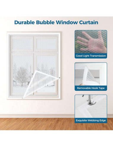 Cortina Aislante Térmica Augblinds 46x62 Pulgadas para Ventanas