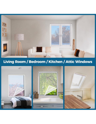 Cortina Aislante Térmica Augblinds 46x62 Pulgadas para Ventanas