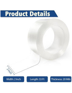 Cinta de Sellado de Ventanas Paistely 5 cm x 10 m Sin Residuo 2