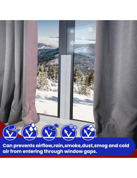 Cinta de Sellado de Ventanas Birllaid Blanca 30.18 m Impermeable Cinta de Sellado de Ventanas Birllaid Blanca 30.18 m Impermeable