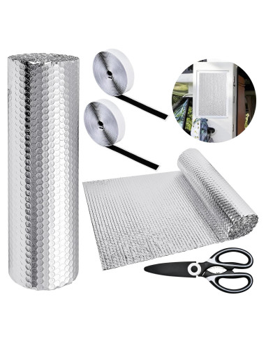 Aislante de Ventana RV Supkiir 300x40cm Doble Cara Reflectante