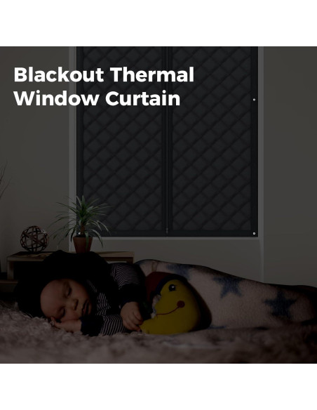 Cortina Térmica Aislante Augblinds 116x157 cm para Ventanas