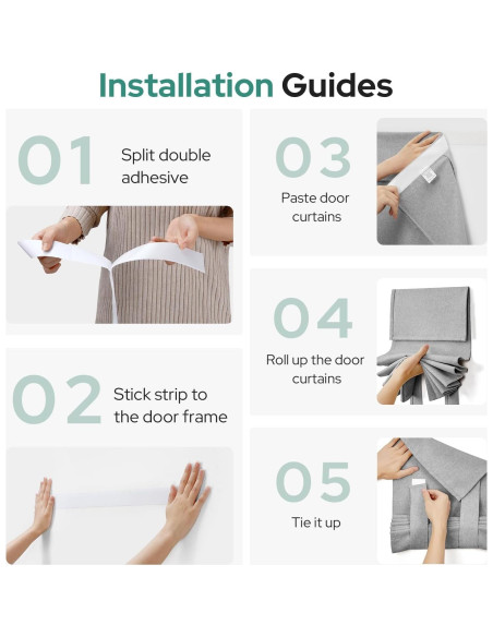 Cortina Blackout HOMEIDEAS 30x101 cm Gris Claro Aislante