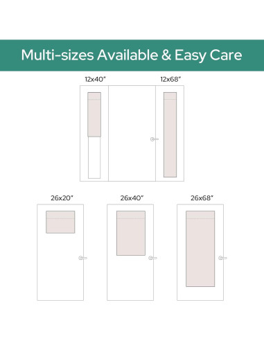 Cortina Blackout HOMEIDEAS 30x101 cm Gris Claro Aislante