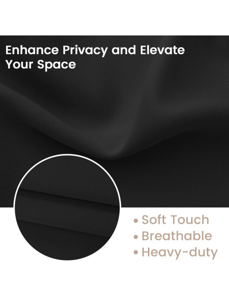 Cortina de Puerta Vatge 20x91 cm Aislante Térmico Negra