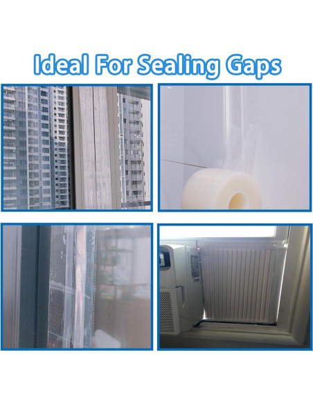 Cinta de Sellado de Ventanas Wensskku 50.29m Transparente