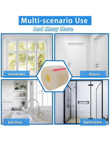 Cinta de Sellado de Ventanas Wensskku 50.29m Transparente