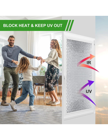 Película Reflectante para Ventanas AGHITG 61 cm x 3 m Aislamiento Solar