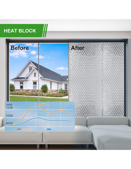 Película Reflectante para Ventanas AGHITG 61 cm x 3 m Aislamiento Solar
