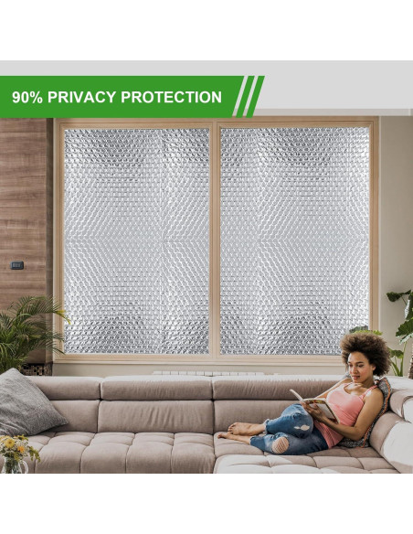 Película Reflectante para Ventanas AGHITG 61 cm x 3 m Aislamiento Solar