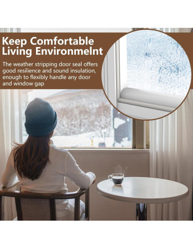 Sello de Burlete en Cuña moonoom 299.72cm Aislamiento Blanco