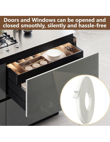 Sello de Burlete en Cuña moonoom 299.72cm Aislamiento Blanco