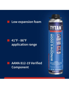 Espuma Selladora Aislante TYTAN Professional 12x24 oz Ecológica 2