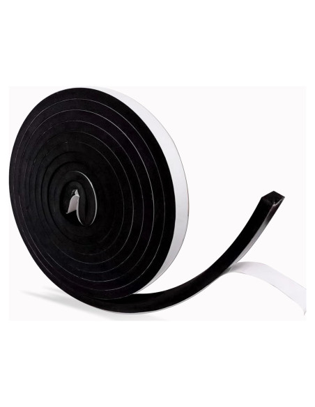 Burlete de Espuma Autoadhesiva Genérico 2.54 cm x 0.95 cm 5.03 m
