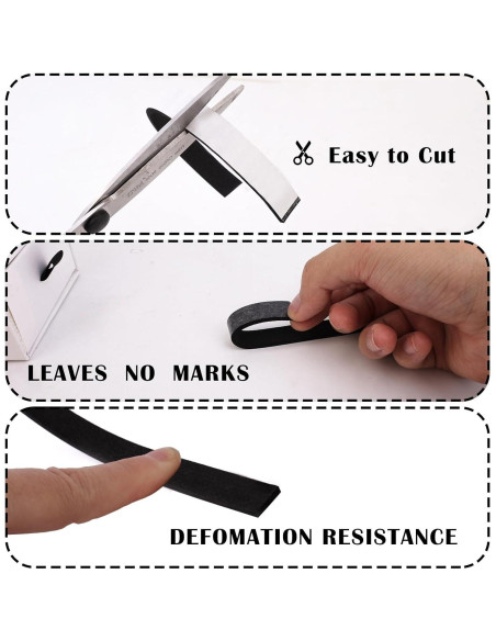 Burlete de Espuma Autoadhesiva Genérico 2.54 cm x 0.95 cm 5.03 m