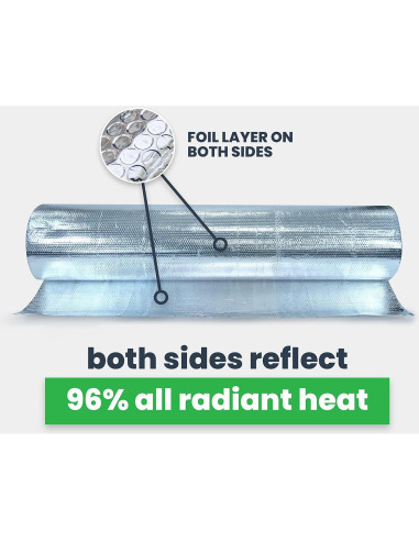 Rollo Aislamiento Burbuja EcoFoil 46.45 m 3.175mm Reflectante