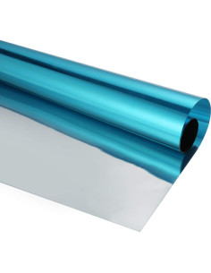 Película Reflectante de Ventana Kinsolar 61x300 cm Azul Plateado 2