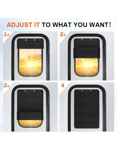 Cortina Blackout JUSTTOP para Ventana de RV 63.5x40.6cm