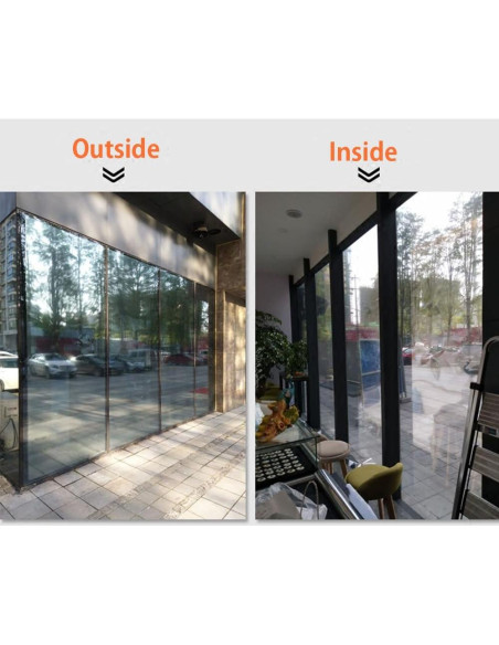 Película de Ventana HOHOFILM 45x200cm Espejo Privacidad Diurna