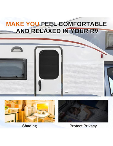 Cortina Blackout JUSTTOP para Ventana de RV 63.5x40.6cm