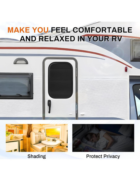 Cortina Blackout JUSTTOP para Ventana de RV 63.5x40.6cm