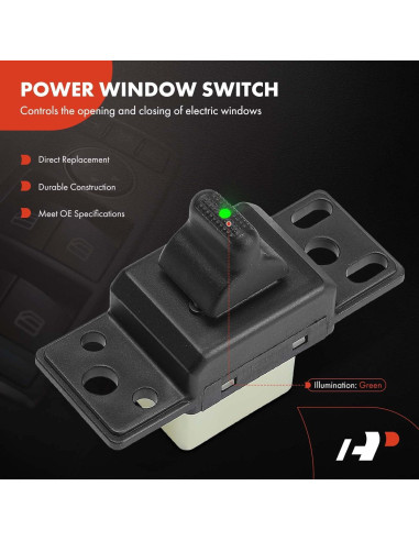 Interruptor de Ventana Eléctrica A-Premium para Dodge y Chrysler