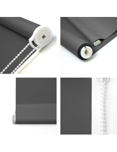 Cortinas Opacas NUTRO CHILL 58x172 cm Aislantes Negro 2