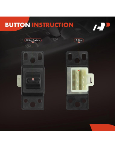 Interruptor de Ventana Eléctrica A-Premium para Dodge y Chrysler