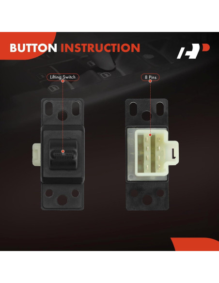 Interruptor de Ventana Eléctrica A-Premium para Dodge y Chrysler